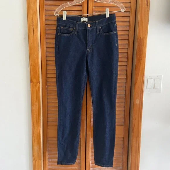J. Crew 8" Toothpick Jeans Classic Dark Wash Size 27 - Picture 3 of 7